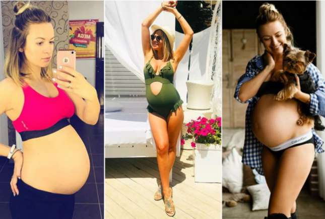 La 39 de săptămâni de sarcină, Elena Ozun nu renunță la sport. Vezi cum se menține în formă!