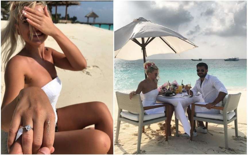 Daniela Burlac a fost cerută în căsătorie pe malul oceanului, chiar de ziua sa