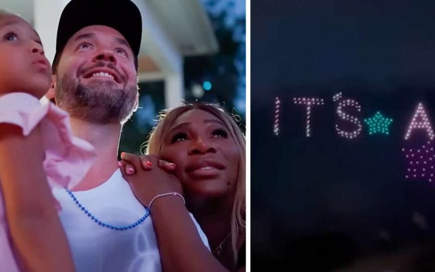Serena Williams a dezvăluit sexul celui de-al doilea copil: gender reveal cu drona