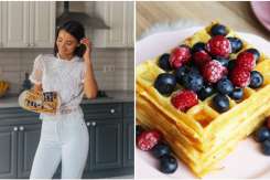 Waffles pufoase și aromate, după rețeta prezentatoarei TV Lilu