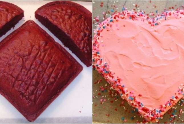 Cum să faci un tort în formă de inimă