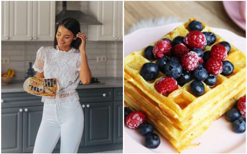 Waffles pufoase și aromate, după rețeta prezentatoarei TV Lilu