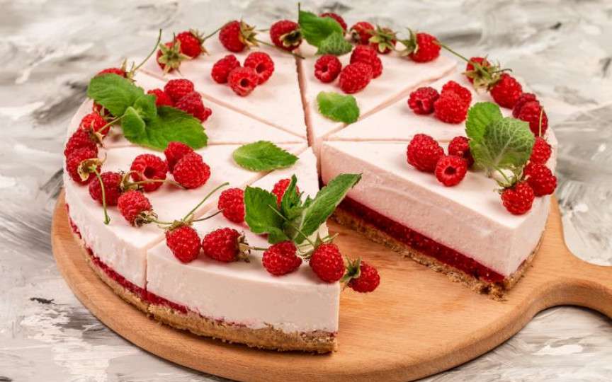 Desert răcoros. Cheesecake cu zmeură