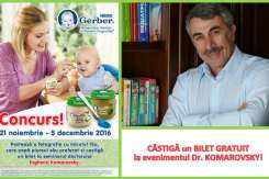 CONCURS de la Nestle! Câștigă un bilet VIP la seminarul lui Dr. Komarovsky