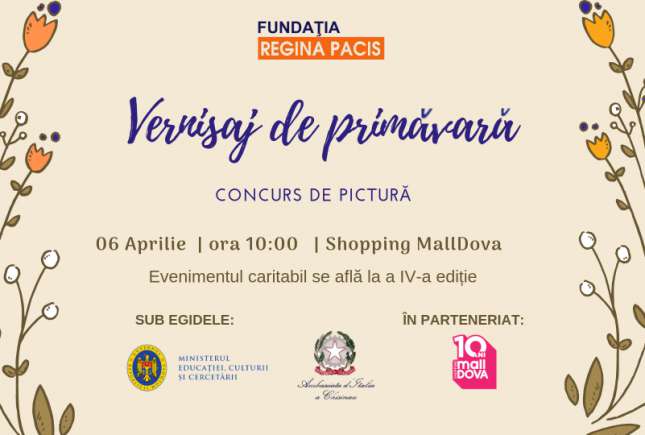 Tinerii talentați la pictură vor realiza tablouri în scop caritabil