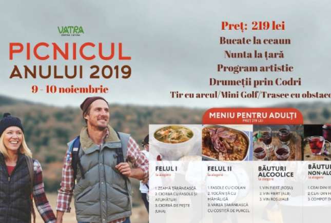 Vino împreună cu familia la cel mai tare PICNIC AL ANULUI. Rezervați bilete și transport