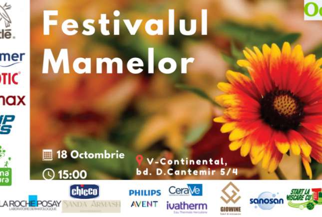 Vă invităm la Festivalul Mamelor pe 18 octombrie!