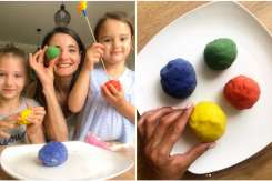 Plastilină de casă fără ingrediente toxice, după rețeta prezentatoarei TV Lilu