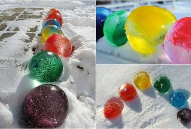 Cum să faci bile colorate de gheață