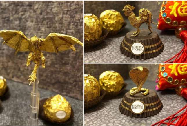 Un artist creează lucrări impresionante din ambalaje de bomboane