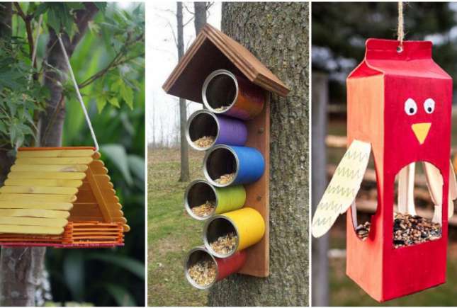 (FOTO) 8 idei interesante de căsuțe pentru păsări, care pot fi făcute împreună cu copiii