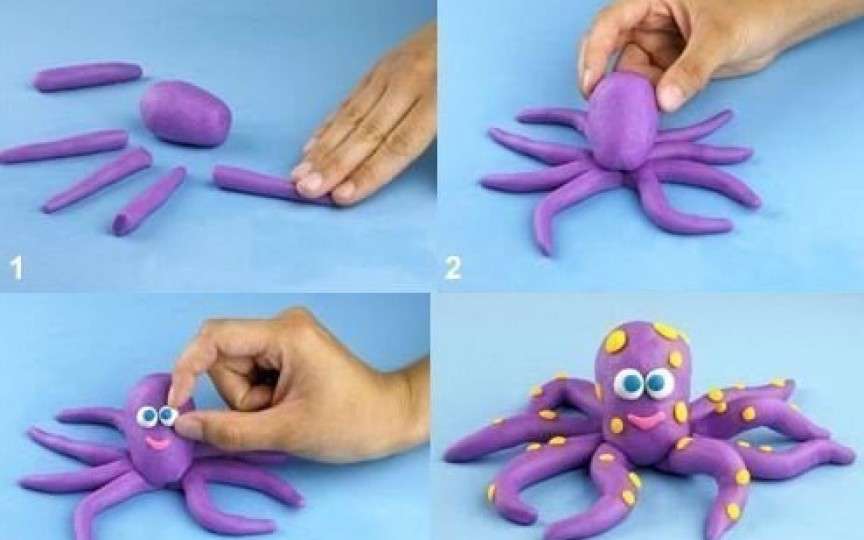 Creează cu ajutorul plastilinei