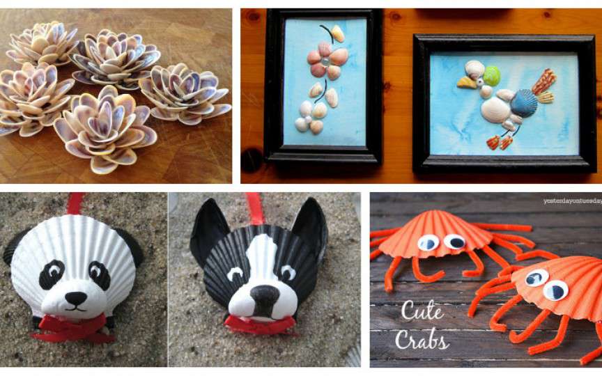 Idei creative - creăm obiecte de decor cu ajutorul scoicilor