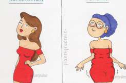 Problemele cu care se confruntă orice femeie în zeci de ilustrații amuzante