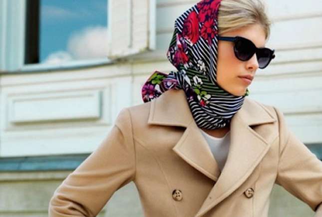 Fii în trend și iarna. 7 modalități de a purta elegant basmaua