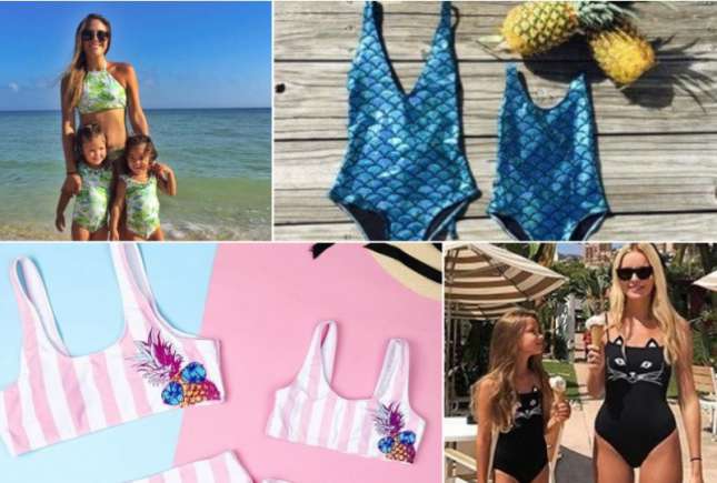 Costume de baie pentru mamă-fiică la modă în această vară