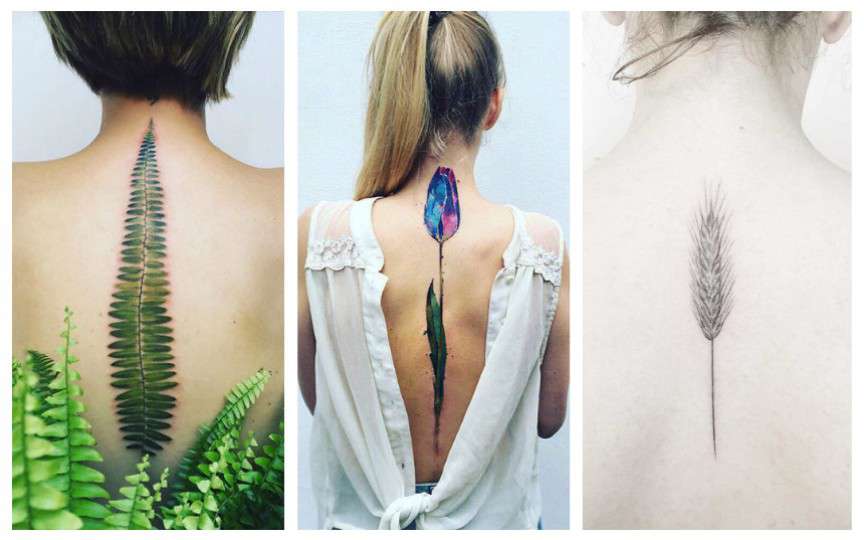 30+ de idei pentru femei care își doresc tatuaje fine și frumoase pe spate