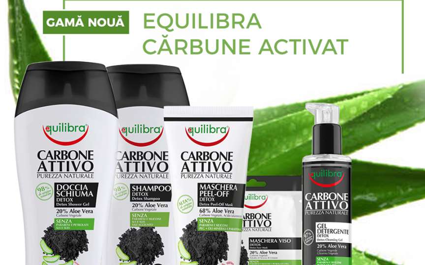 Descoperă noua gamă de produse Equilibra cu Cărbune Activat