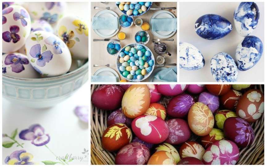 Idei creative și naturale pentru vopsirea ouălor de Paști