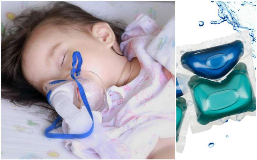 Capsulele de detergent lichid, extrem de periculoase pentru copii