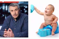 Pediatrul Komarovskii despre momentul când copilul trebuie pus la oliță