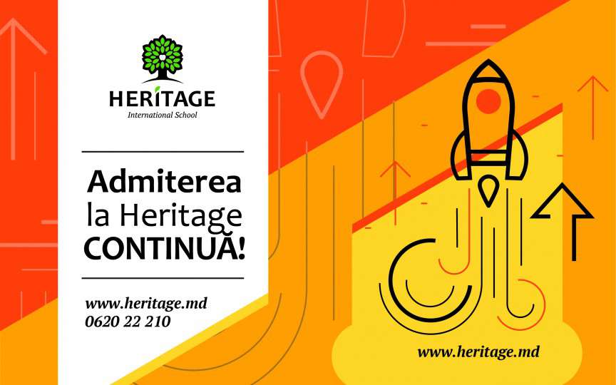 A început admiterea la Școala Internațională Heritage: Numărul locurilor disponibile este limitat