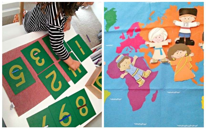 4 activități Montessori pentru copiii de 3-5 ani