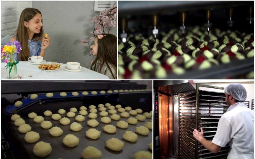 VIDEO: Iată cum se fac biscuiţii la o fabrică din Moldova