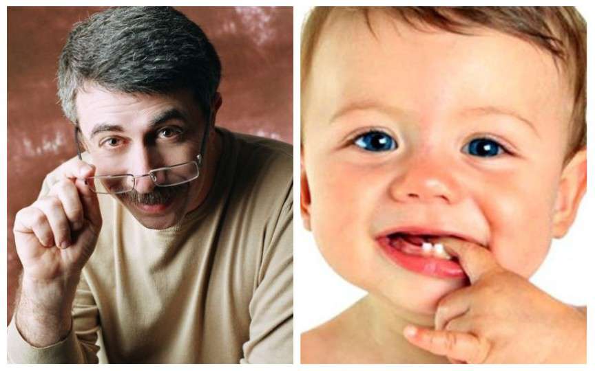 Schema apariției dinților la copil și gelurile pentru dentiție. Recomandări de la pediatrul Komarovskii