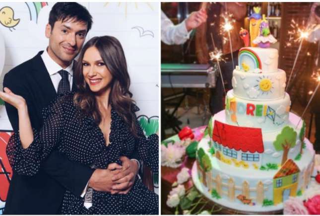 (FOTO) Adela Popescu şi Radu Vâlcan şi-au botezat al doilea copil