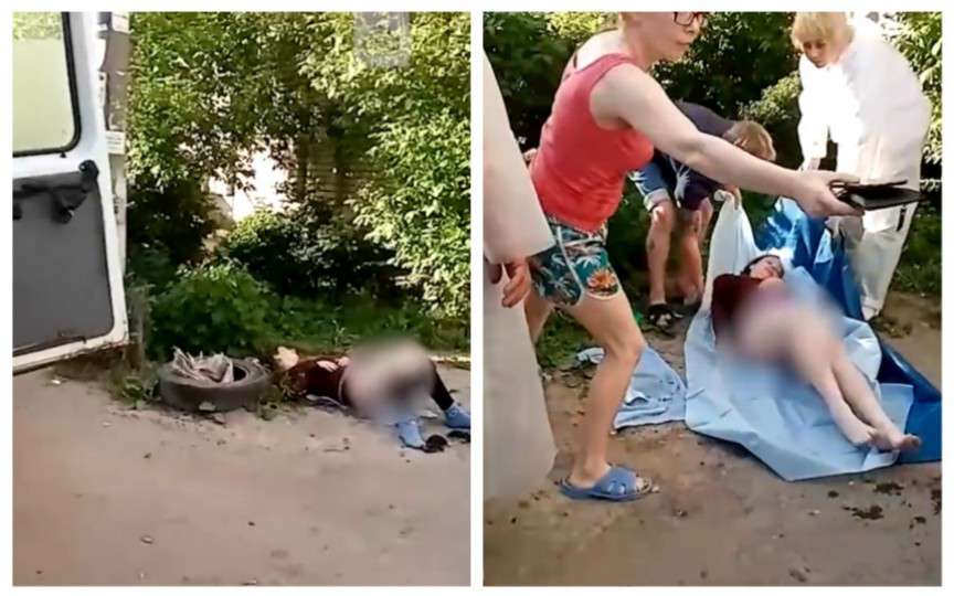 (VIDEO) O femeie a născut în stradă, iar alta filma și critica medicii care au venit cu ambulanța