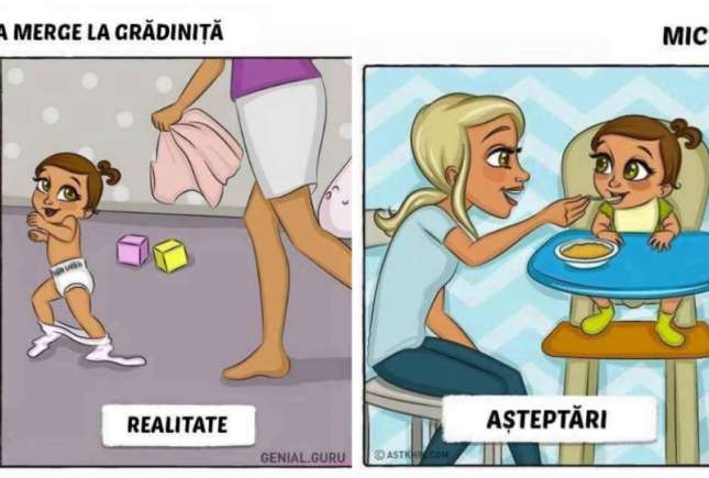 Imagini hazlii: Viața de familie cu copii - așteptări și realitate