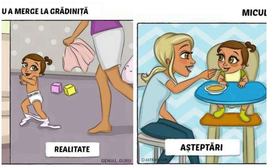 Imagini hazlii: Viața de familie cu copii - așteptări și realitate