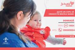 Ajută un copil să crească alături de mama sa, susţine campania de Crăciun „În brațele mamei”!