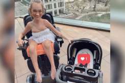 Cum arată, la două luni de la naștere, Ari Jacqueline, fetița a cărei mămică s-a născut cu o dizabilitate genetică rară