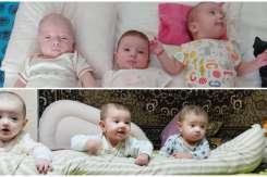 Iată cine sunt cele 2 familii cu tripleți, care ne unesc în acest an la Crăciunul Copiilor
