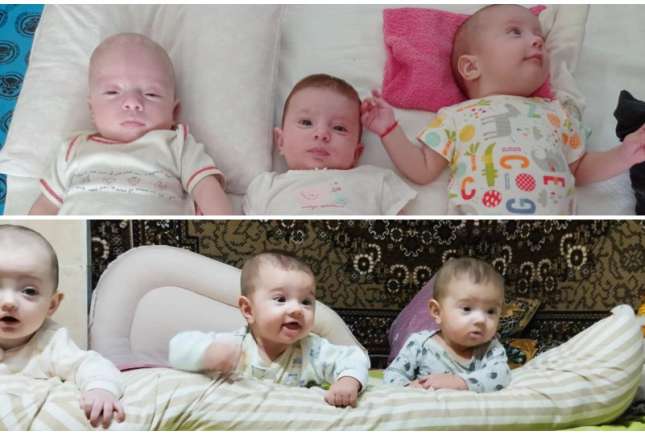 Iată cine sunt cele 2 familii cu tripleți, care ne unesc în acest an la Crăciunul Copiilor
