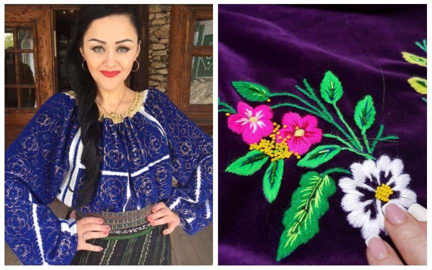 Interpreta Lenuța Gheorghiță are cele mai originale costume scenice pe care le face singură