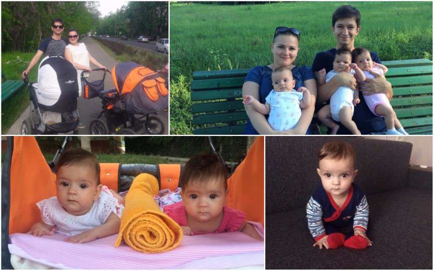 Mamă de tripleți: Am visat că vom fi din nou părinți de tripleți și m-am speriat