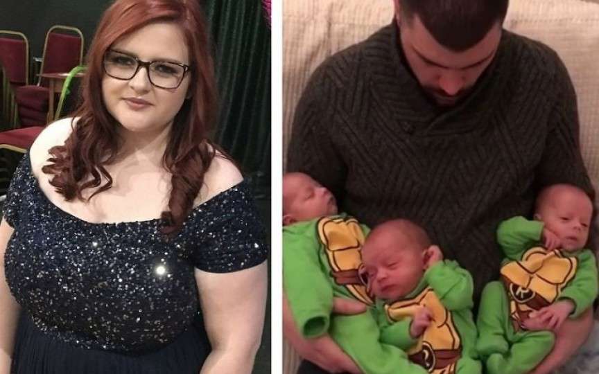 (VIDEO) O sarcină mai puțin obișnuită: Deși lua contraceptive, a rămas gravidă și a născut tripleți