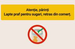 Atenție, părinți: Lapte praf pentru sugari, retras din comerț.
