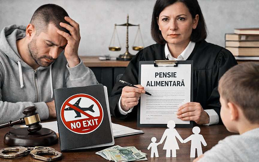 Sancțiuni mai dure pentru părinții care nu plătesc pensia alimentară: interdicție de a părăsi țara